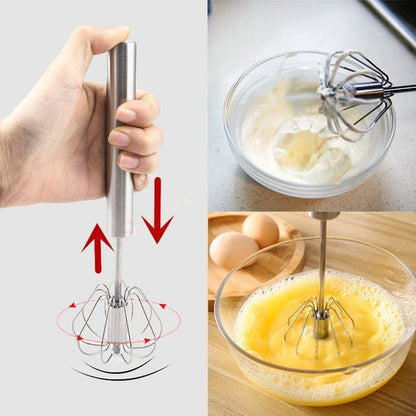🔥Last Day Promotion-49%OFF - Stainless Steel Semi-Automatic Whisk