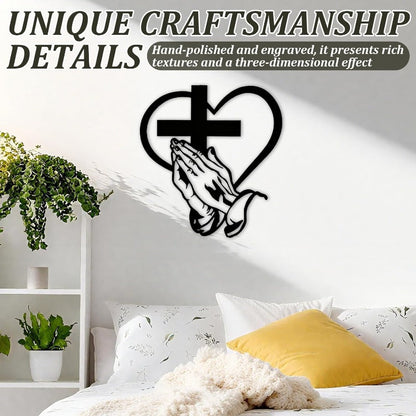 Praying Hands Wall Cross
