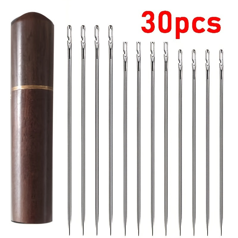 YoPoll Self-Threading Hand Sewing Needles Kit (30pcs)