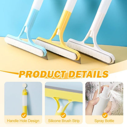 BrightSwipe 3 in 1 Window Squeegee Cleaner with Spray Bottle