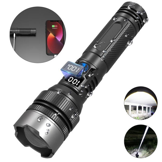 StormBeam Rechargeable Flashlight with Telescoping Zoom