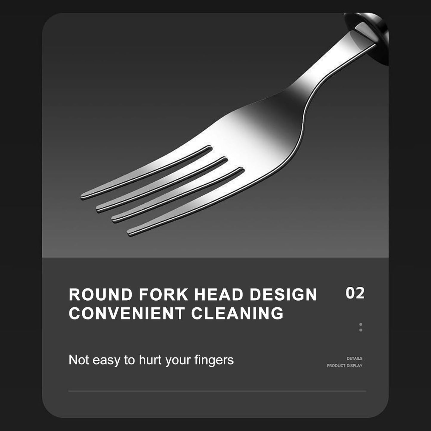 Woyuosn 2-in-1 Stainless Steel Watermelon Fork Slicer