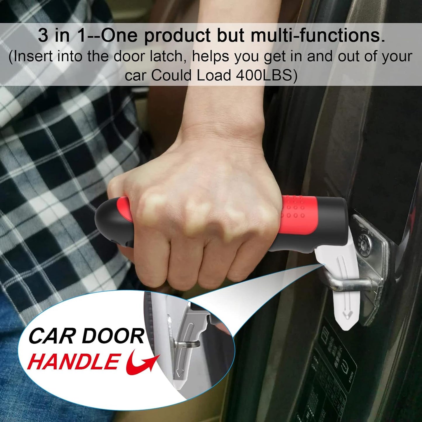 Auto Cane 3-in-1  Vehicle Support & Emergency Escape Tool