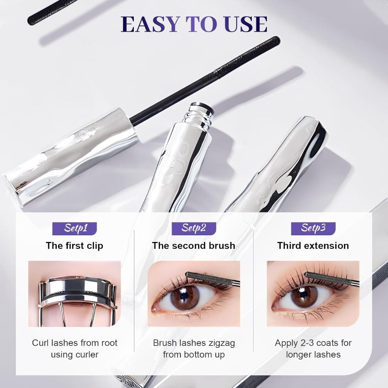 Metal-Wand Lengthening Waterproof Mascara