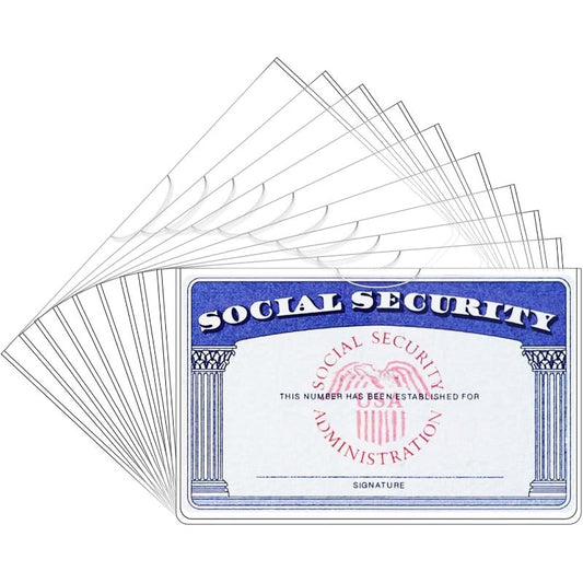 Clear PVC Card Sleeves