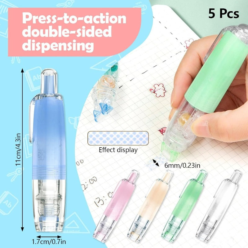 Double-Sided Glue Tape Roller Set