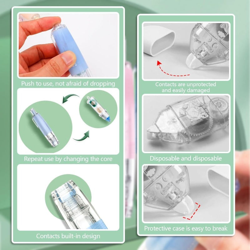 Double-Sided Glue Tape Roller Set