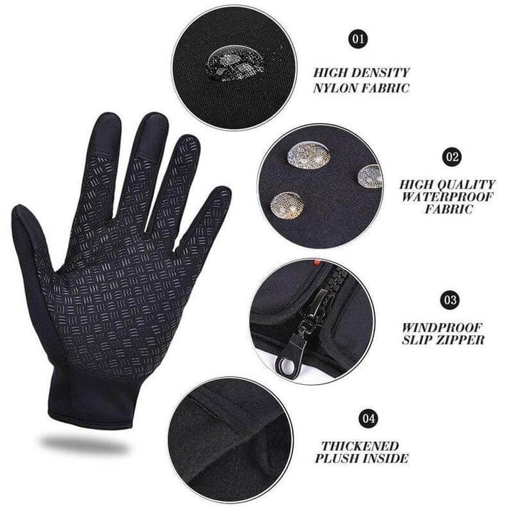 HeatGripX Windproof Thermal Slip Cold Weather Gloves