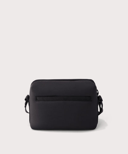 Dagne Dover Micah Crossbody in black seen from the back.
