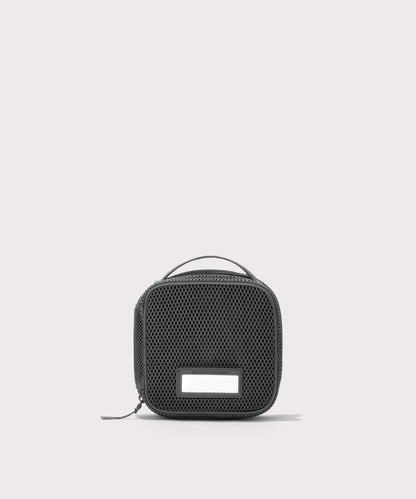 Front view of small Roma packing cube in carbon black