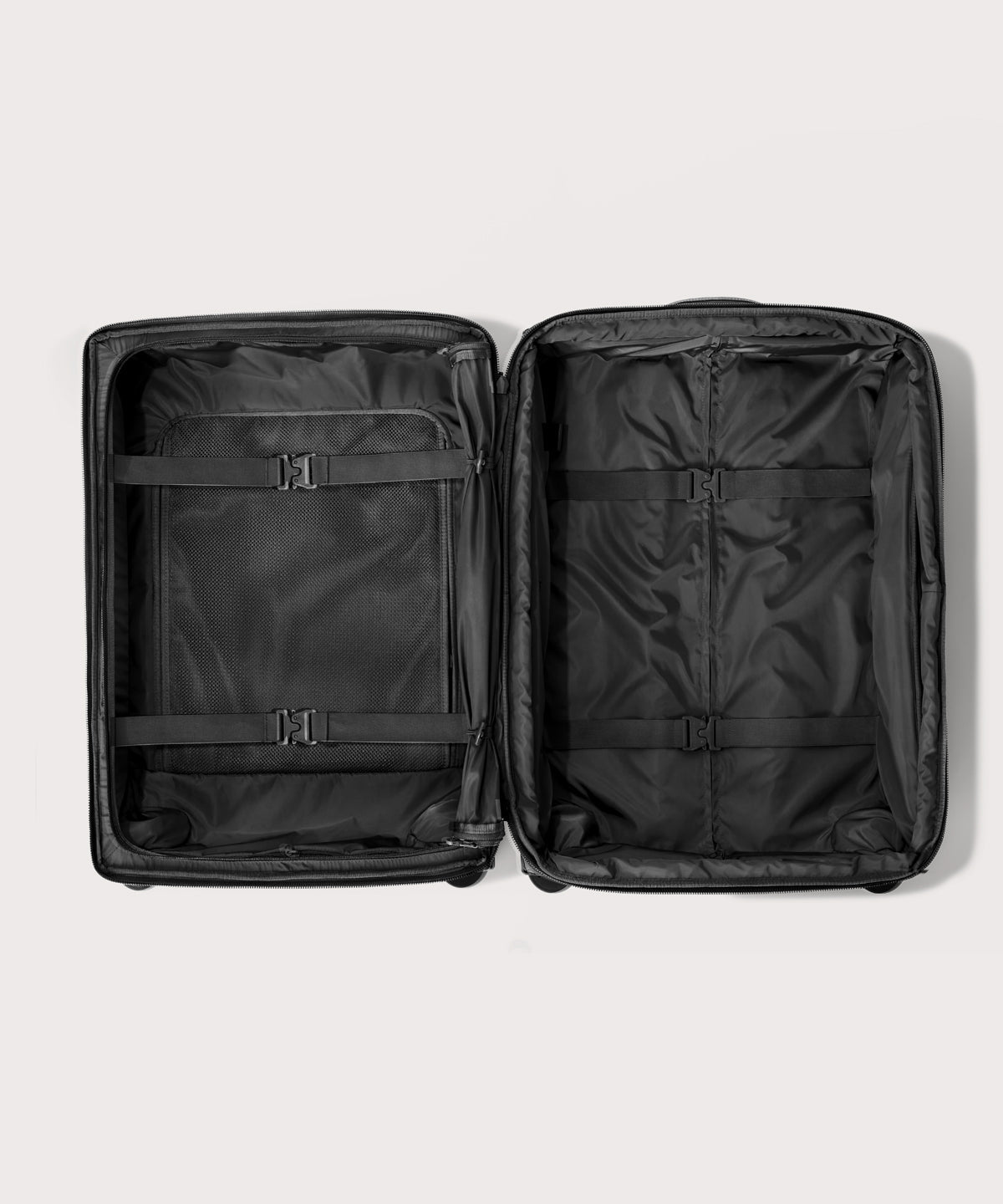 Top down of Sydney checked rolling luggage 25" in black