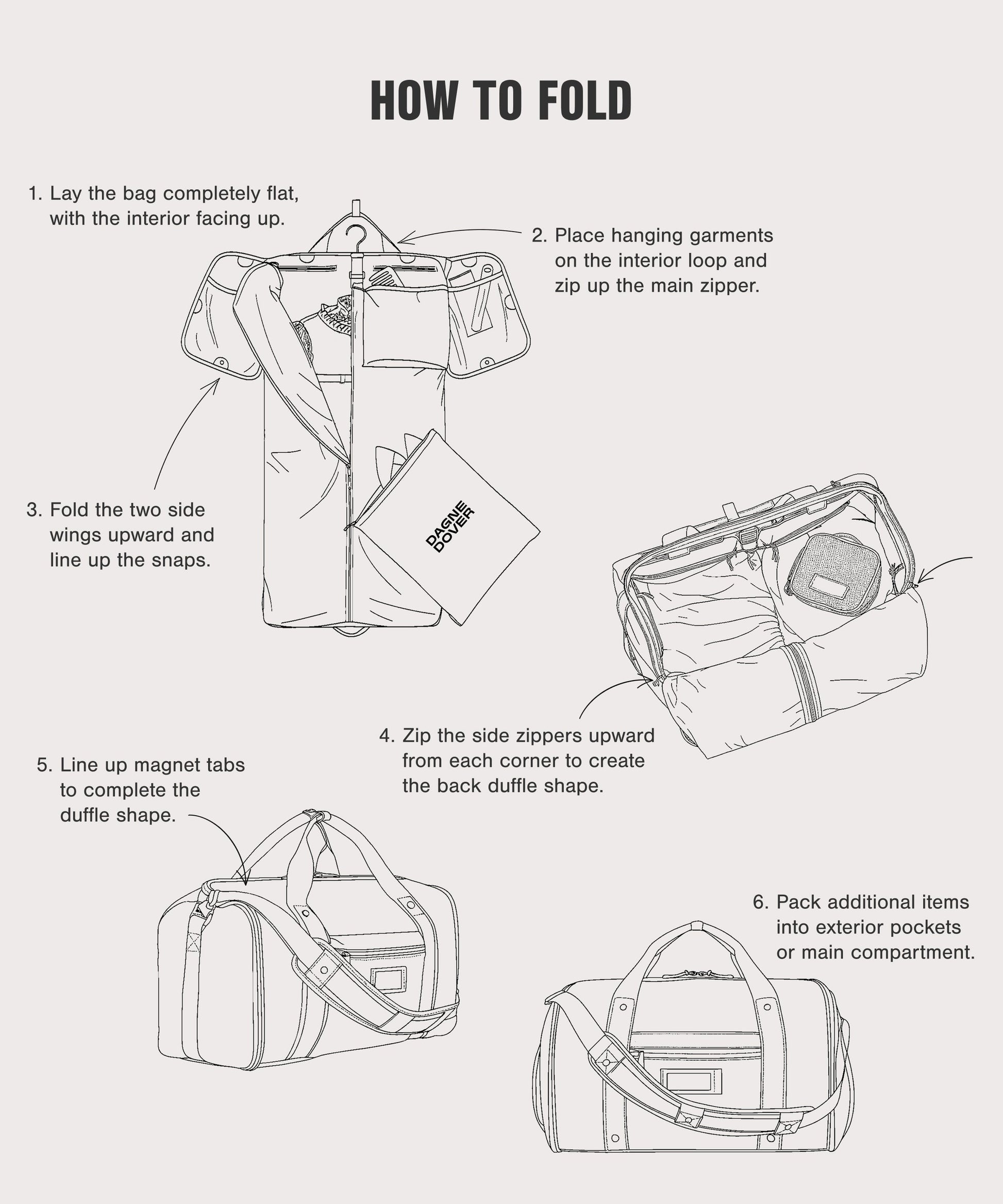 Monaco Garment Duffle in Dark Moss