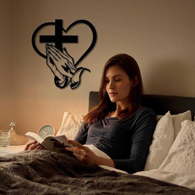 Praying Hands Wall Cross